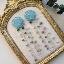 Alice İsstanbul Akrilik Sallantılı Deniz Kabuğu Küpe