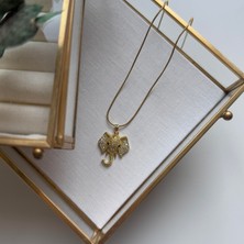 Alice İsstanbul Çelik Taşlı Fil Kolye