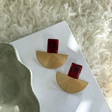 Alice İsstanbul Bordo Aurora Küpe