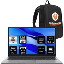 Asus Expertbook P1 Intel Core 5 210H 16GB 1tb SSD 15.6" Fhd Fdos Taşınabilir Bilgisayar & Per4 Çanta P1503C516512G0DP308