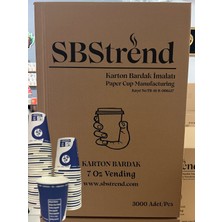 UltraMint 7 Oz Otomat Uyumlu Tek Kullanımlık Koli Karton Bardak 3000 Adet