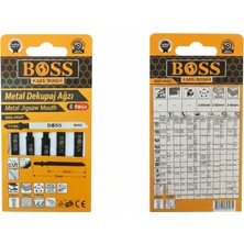 Boss Metal Kesim Dekupaj Testere Bıçağı Bıçak T118A 5 Adet