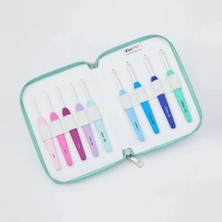 Ritzz Knitpro Waves 2.0 (Deluxe Set) Silikon Saplı Tığ Seti (9'lu)