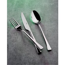 UltraMint 24 Parça Paslanmaz Çelik Çatal Kaşık Bıçak Takımı, Şık ve Dayanıklı Kahvaltı Seti