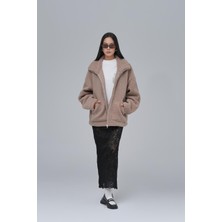 Saw Urbanity Classic Haven Oversize Welsoft Ceket Kadın Vizon