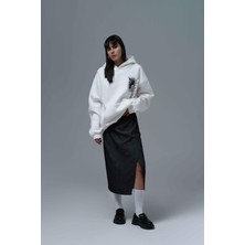 Saw Urbanity Wild Spirit Oversize Sweatshirt Kadın Ekru