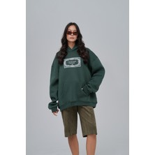 Saw Urbanity Endless Metamorphosis Oversize Sweatshirt Kadın Yeşil