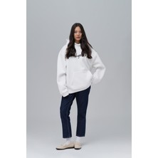 Saw Urbanity Frames Of Laughter Oversize Sweatshirt Kadın Ekru