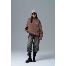 Saw Urbanity Paradox Oversize Sweatshirt Kadın Kahverengi
