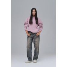 Saw Urbanity Saw Club Oversize Sweatshirt Kadın Pembe