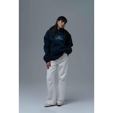 Saw Urbanity Be Good To Yourself Oversize Sweatshirt Kadın Indigo