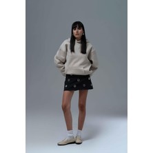 Saw Urbanity The Story Of Layers Oversize Sweatshirt Kadın Stone