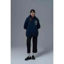 Saw Urbanity Eternal Frame Oversize Sweatshirt Kadın Indigo