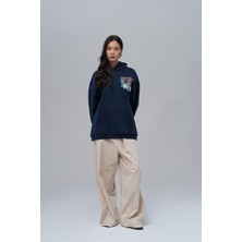 Saw Urbanity Awaken Oversize Sweatshirt Kadın Indigo