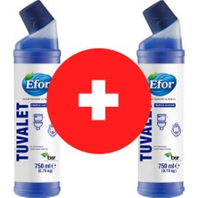 Efor Wc Temizleyici 2 Adet 750 ml | Tuvalet Kireç ve | Ferah Kokulu Hijyen