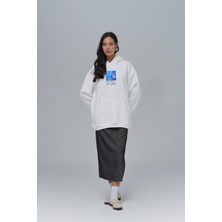 Saw Urbanity Shining Stars Oversize Sweatshirt Kadın Ekru