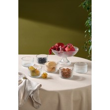 UltraMint Şık 7 Parça Cam Ikram Sunum Servis Seti, Zarif ve Pratik Tasarım