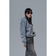 Saw Urbanity Paradox Oversize Sweatshirt Kadın Füme