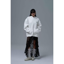 Saw Urbanity Loneliness Is A Choice Oversize Sweatshirt Kadın Ekru