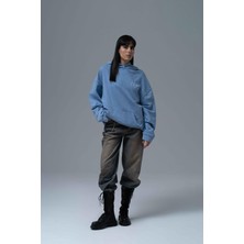Saw Urbanity Paradox Oversize Sweatshirt Kadın Mavi