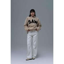 Saw Urbanity Time Of Choose Oversize Welsoft Sweatshirt Kadın Açık Bej