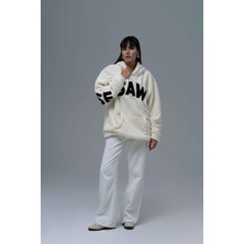 Saw Urbanity Time Of Choose Oversize Welsoft Sweatshirt Kadın Ekru