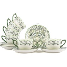 UltraMint 6 Kişilik Kahve Fincan Seti, Zarif ve Şık Tasarım, 90CC