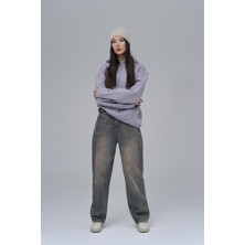 Saw Urbanity Saw Club Oversize Sweatshirt Kadın Gri