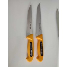 UltraMint Çift Kasap Bıçağı Seti 18CM ve 21CM, Dayanıklı ve Şık Mutfak Gereçleri