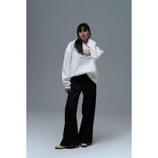 Saw Urbanity Portrait Of A Generation Oversize Sweatshirt Kadın Ekru