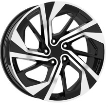 RC 19 Inç 5X114.3 Qashqai Uyumlu Siyah Elmas Kesim Jant Modeli (4 Adet)