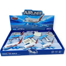 Aksiyon Global JW567-122 - Sürtmeli Yolcu Uçak 15 cm 6 (Lisinya)