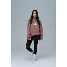 Saw Urbanity Breathe & Live Oversize Sweatshirt Kadın Kahverengi