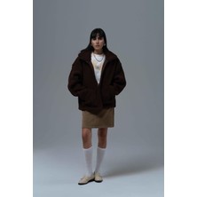 Saw Urbanity Classic Haven Oversize Welsoft Ceket Kadın Kahverengi