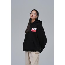 Saw Urbanity Crow Of Transformation Oversize Sweatshirt Kadın Siyah