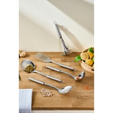 UltraMint 5 Parça Çelik Servis Seti, Dayanıklı ve Şık Mutfak Aksesuarları