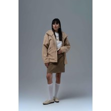 Saw Urbanity Classic Haven Oversize Welsoft Ceket Kadın Bej