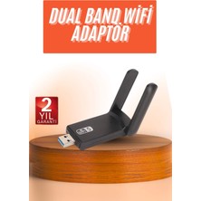 Aksiyon Global Wifi Alıcı Dual Band USB 3.0 Adaptör Kablosuz Windows 7/8/10/11 - Lisinya