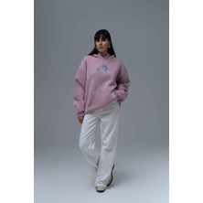 Saw Urbanity Be Good To Yourself Oversize Sweatshirt Kadın Pembe