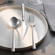 UltraMint Şık 18 Parça Çatal Kaşık Bıçak Seti, Zarif ve Kullanışlı Tasarım