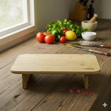 Kirazev Bambu Ayaklı Dikdörtgen Kesme Tahtası