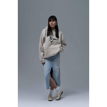 Saw Urbanity Roots & Freedom Oversize Sweatshirt Kadın Stone
