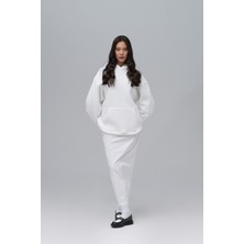 Saw Urbanity Design Story Fading Echoes Oversize Sweatshirt Kadın Ekru