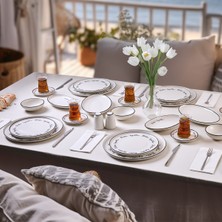 UltraMint 34 Parça Kahvaltı Takımı, 6 Kişilik, Şık ve Dayanıklı, Aile Buluşmaları Için