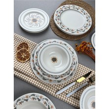 UltraMint Şeffaf ve Şık 24 Parça 6 Kişilik Yemek Takımı Seti