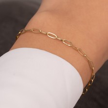 Hakan Mücevherat 14 Ayar Ataç Model Altın Bileklik