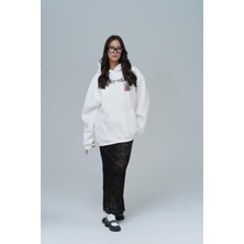 Saw Urbanity Top-Notch Oversize Sweatshirt Kadın Ekru