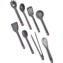 UltraMint Renkli 8 Parça Silikon Servis Seti, Dayanıklı ve Kullanışlı Mutfak Araçları