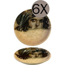 UltraMint Şık 20 cm Çukur Tabak 6'lı Set, Zarif ve Dayanıklı Tasarım