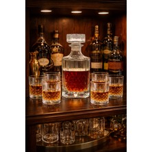 UltraMint 6’lı Kristal Viski Bardağı ve Karaf Seti, Şık ve Premium Tasarım